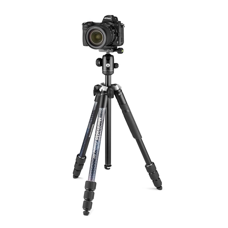 Bộ chân máy Manfrotto Element Mark II Aluminium 4-Sections Tripod Black