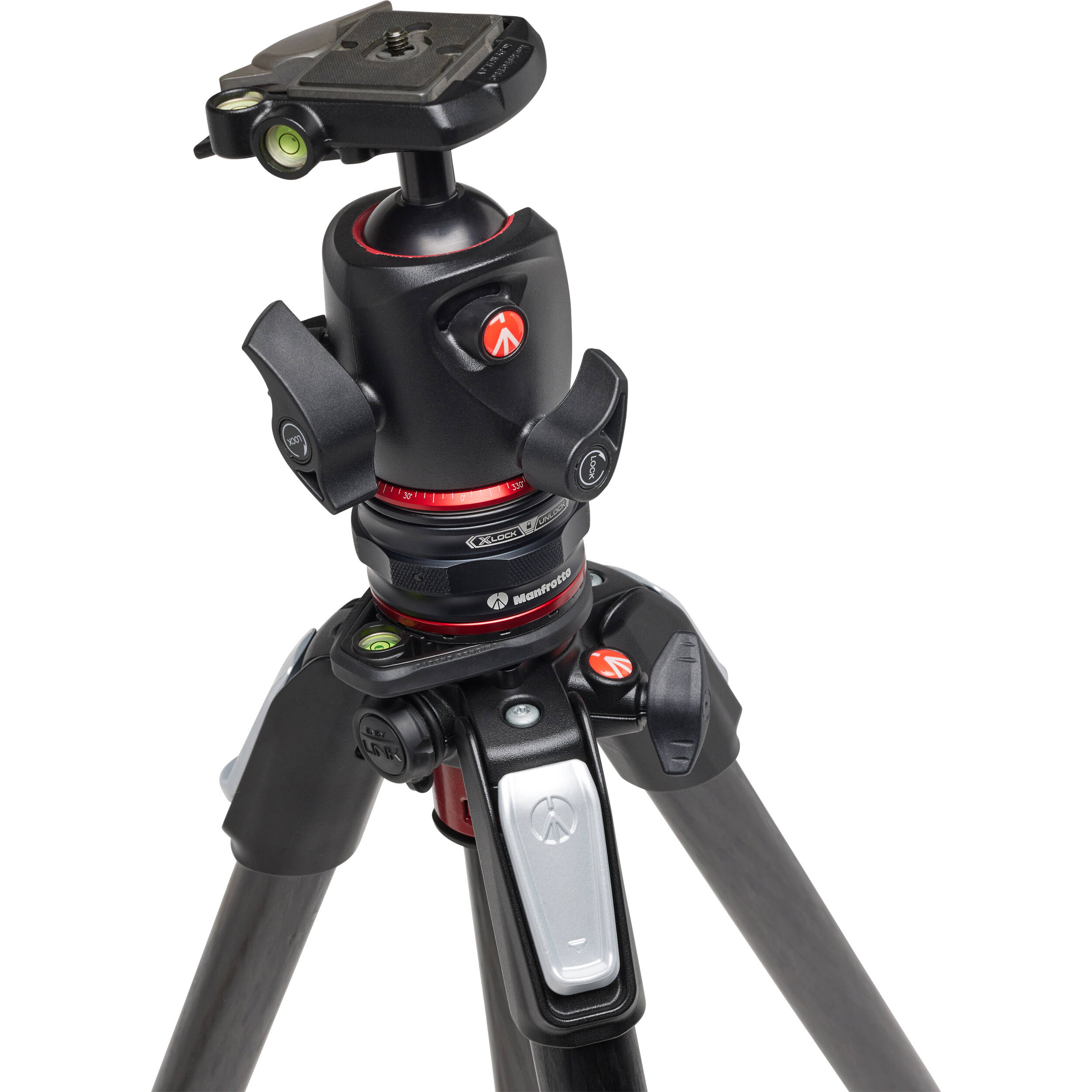 Bộ chân máy ảnh Manfrotto 055 Carbon 4-Section Tripod & XPRO Ball Head + Move Black