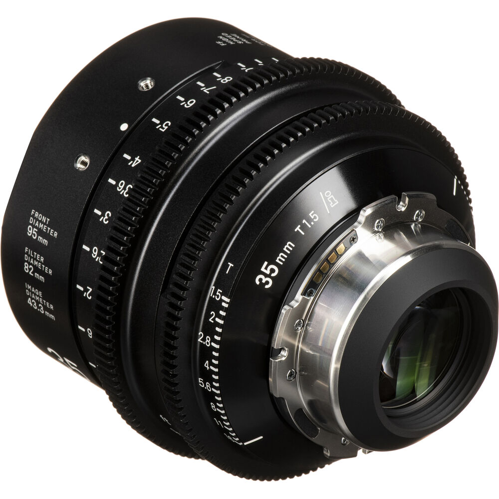 Ống kính Cine Sigma 35mm T1.5 FF High Speed Prime với /i Technology ngàm PL (Feet)