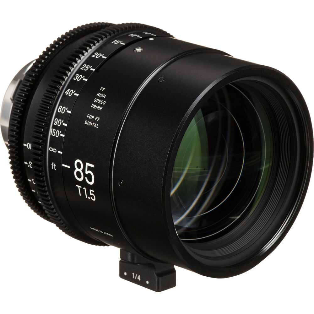 Ống kính Cine Sigma 85mm T1.5 FF High Speed Prime với /i Technology ngàm PL (Feet)