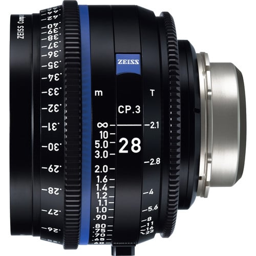 Ống Kính Cine Zeiss CP.3 28mm T2.1 Ngàm PL XD eXtended Data/Feet