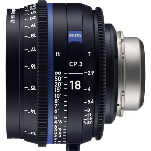 Ống Kính Cine Zeiss CP.3 18mm T2.9 Ngàm Canon EF/Feet